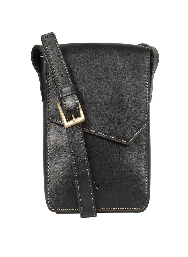 هاي ديزاين حقيبة كروسبودي رجالية سوداء من الجلد الطبيعي من هايدساين تاور 02 - Image 1